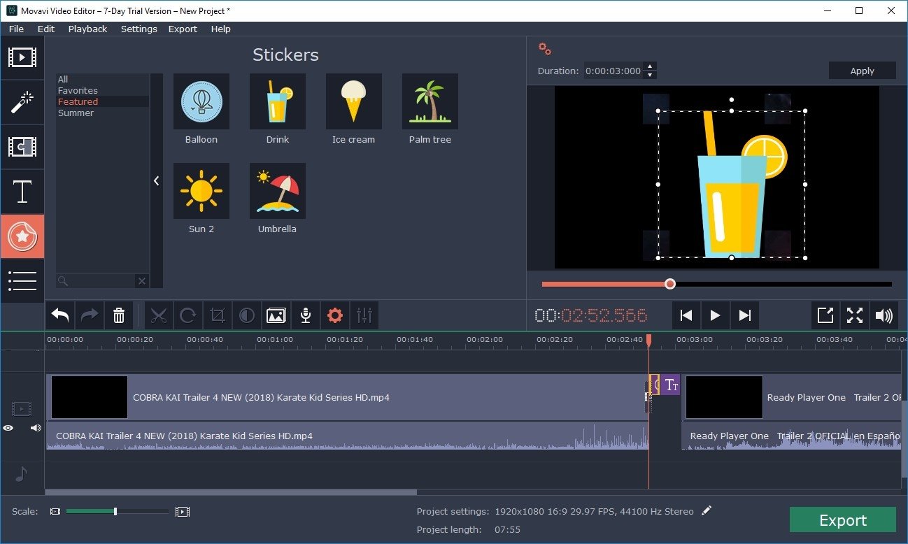 Movavi Video Editor 22.4.1.0 Download für PC Kostenlos