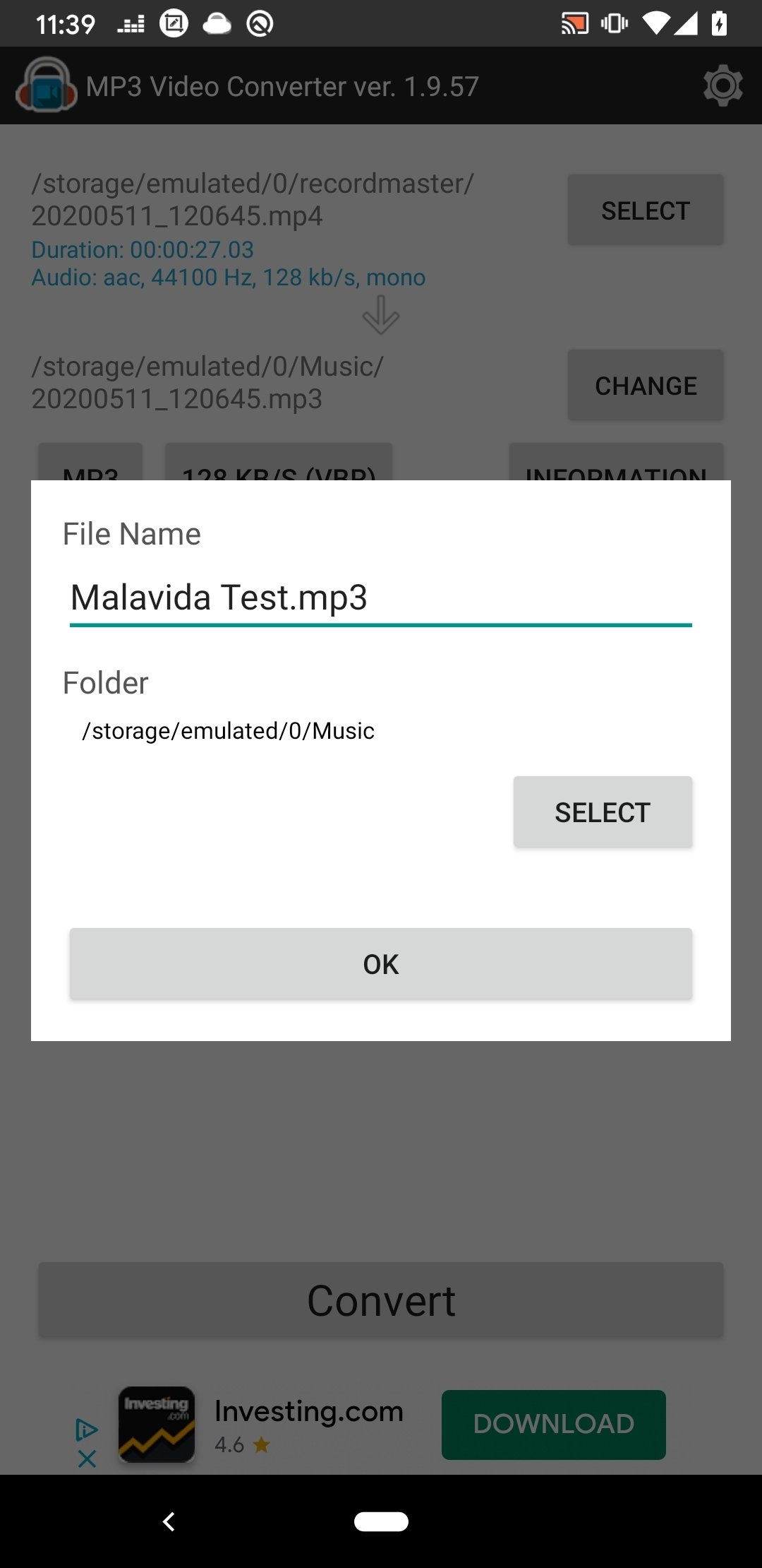 MP3 Video Converter Android 