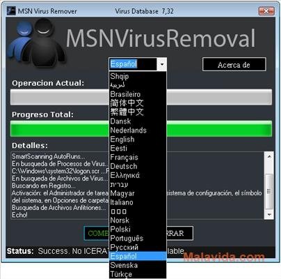 adware eliminador de virus msn