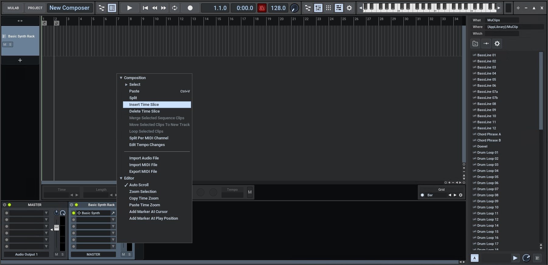 mulab front panel knob lfo meanings