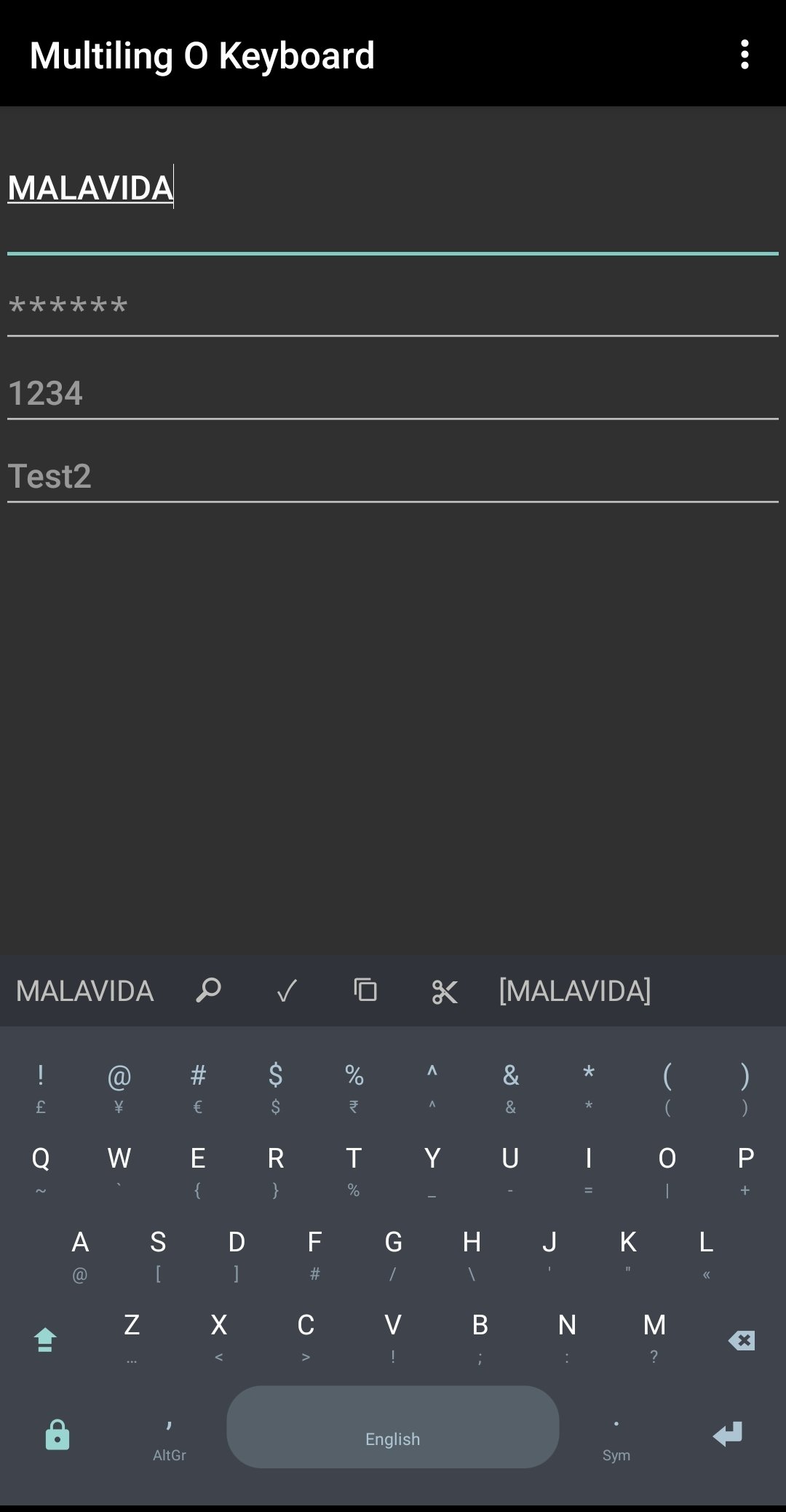 MultiLing Keyboard Android 