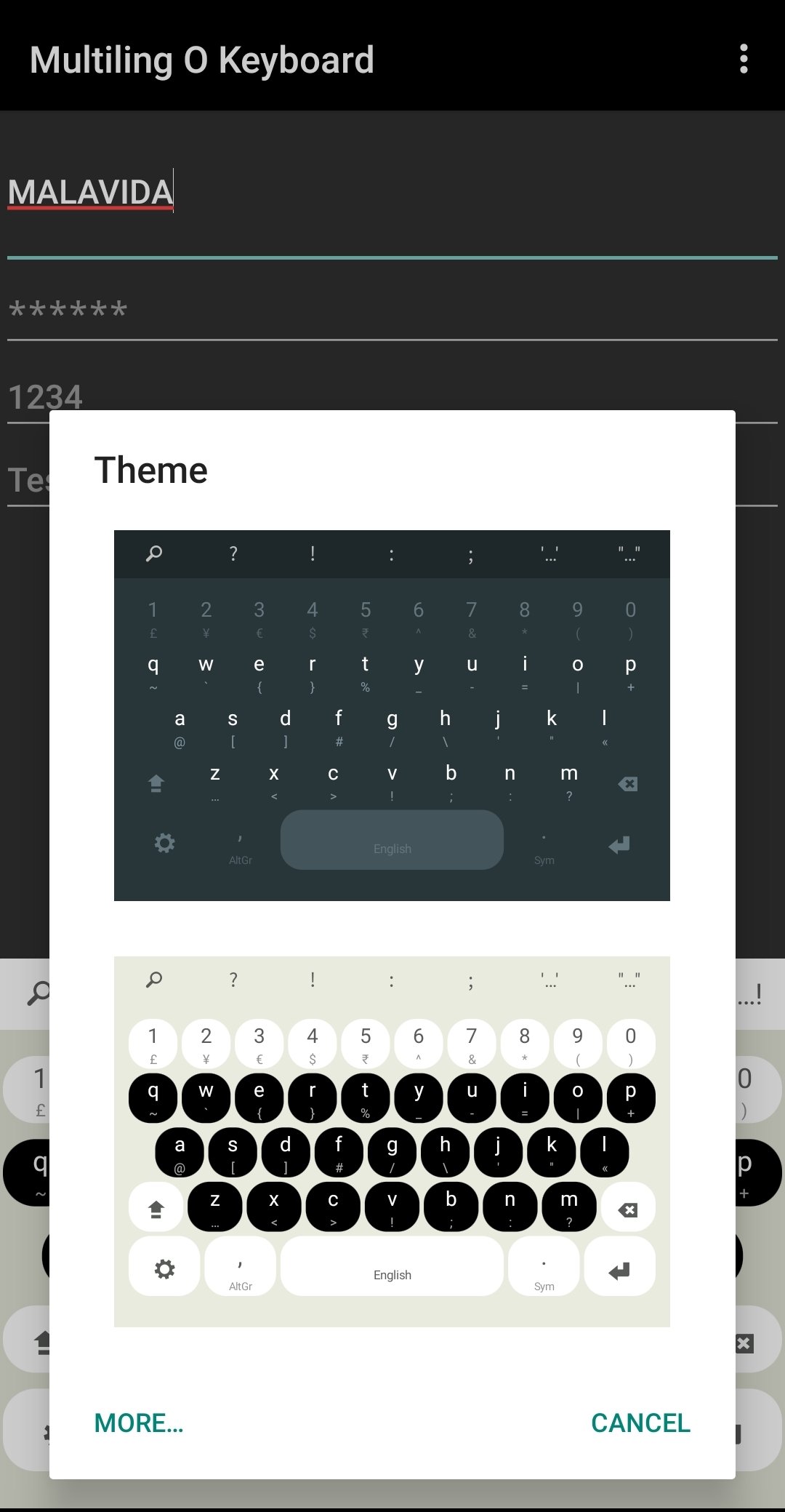 multiling keyboard