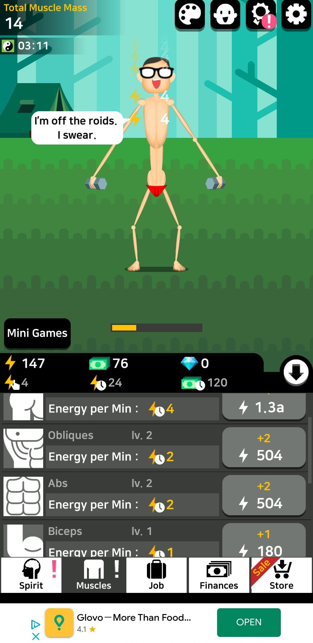 Muscle King 1 2 3 Descargar Para Android Apk Gratis - muscles y musculos roblox