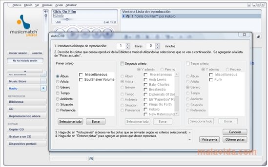 Musicmatch jukebox windows 7 español