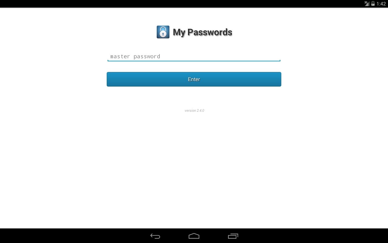 My Passwords Android 