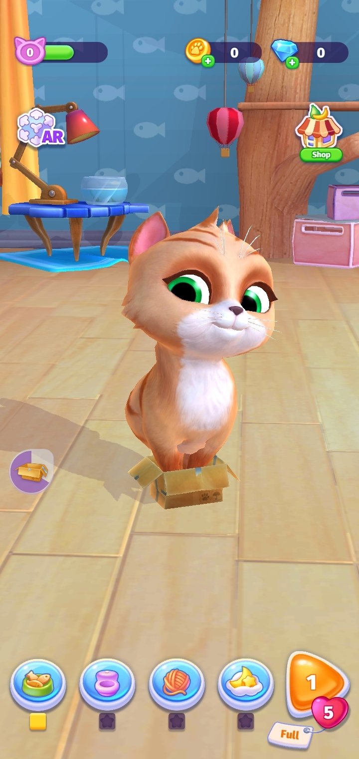 jogo de gato fofo - meu simulador de gato virtual doce jogo de