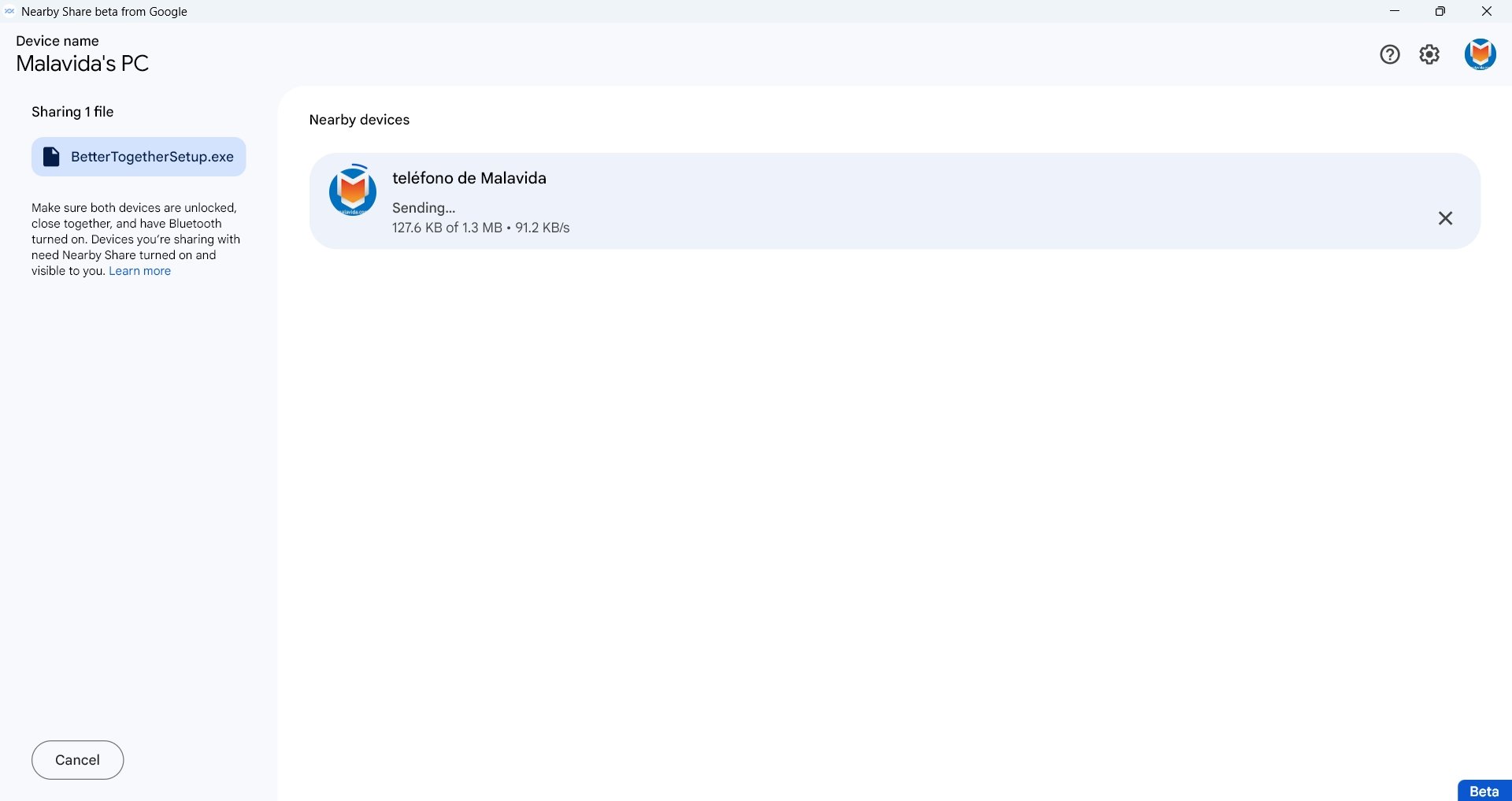 Nearby Share 1 3 36 272 