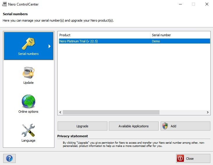 nero 2019 serial number