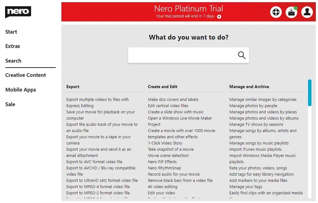 nero 2014 platinum trial download