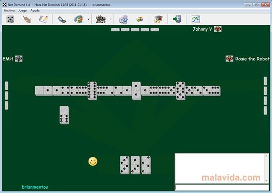 Jogo de dominó para computador