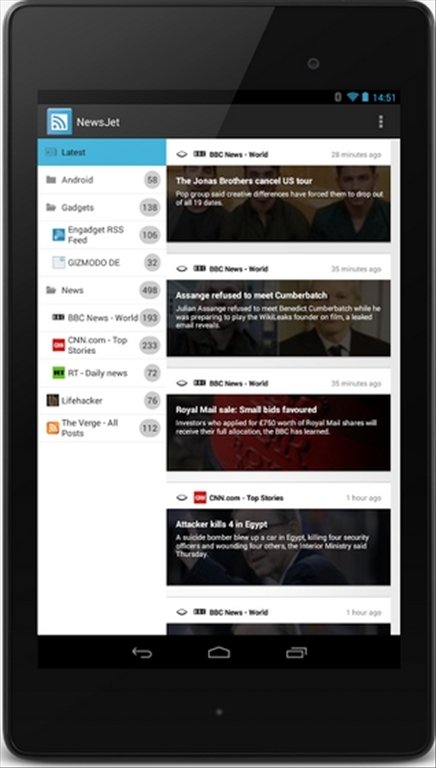 NewsJet Android 