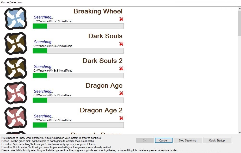 nexus mod manager servers