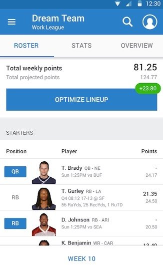 NFL Fantasy Football Android