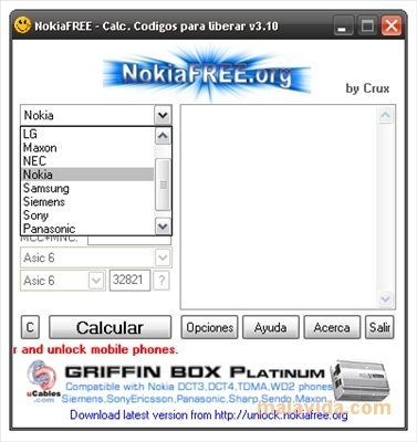 Nokiafree Unlock Phone Codes Calculator 3 10 Descargar Para Pc Gratis