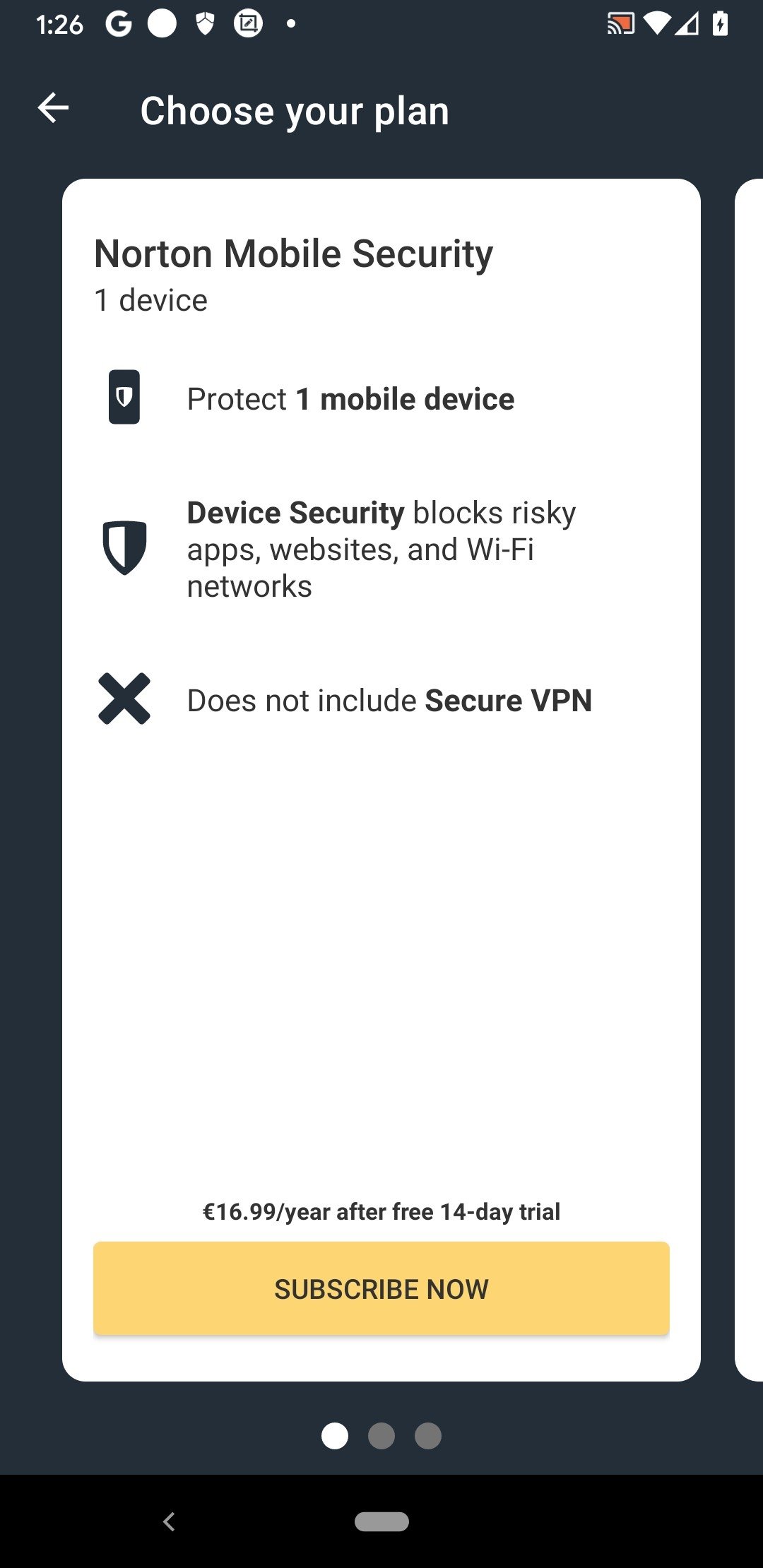 norton mobile security android