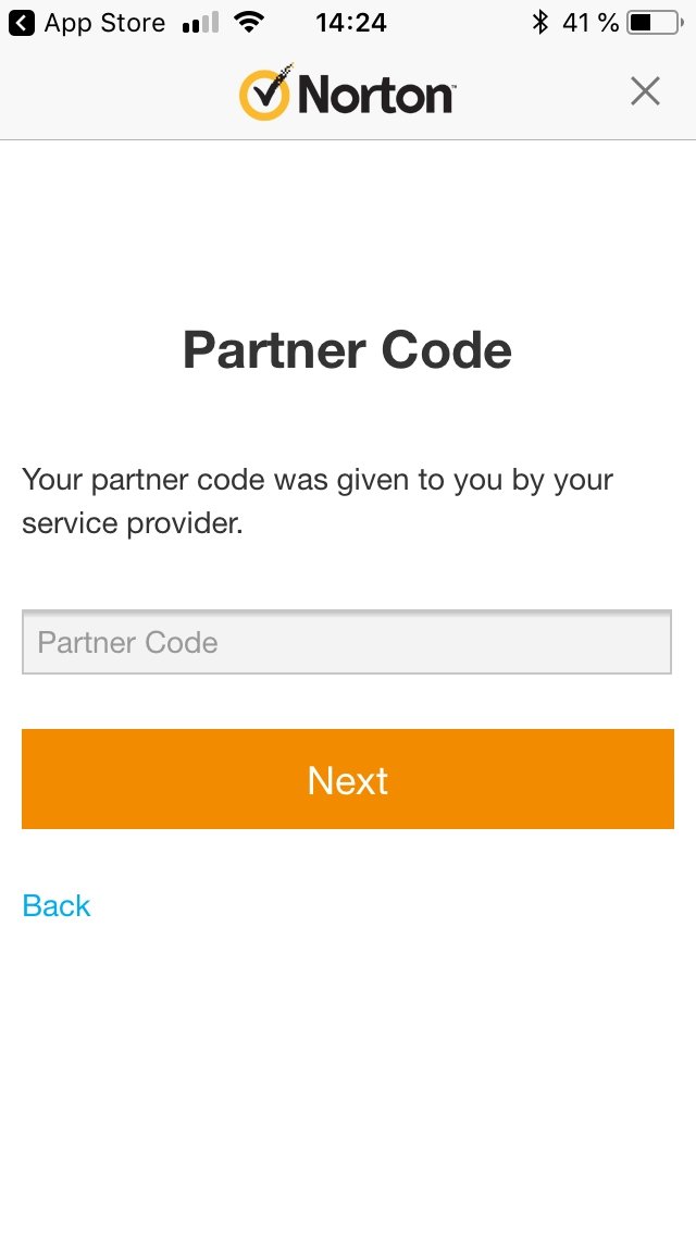 norton security partner code