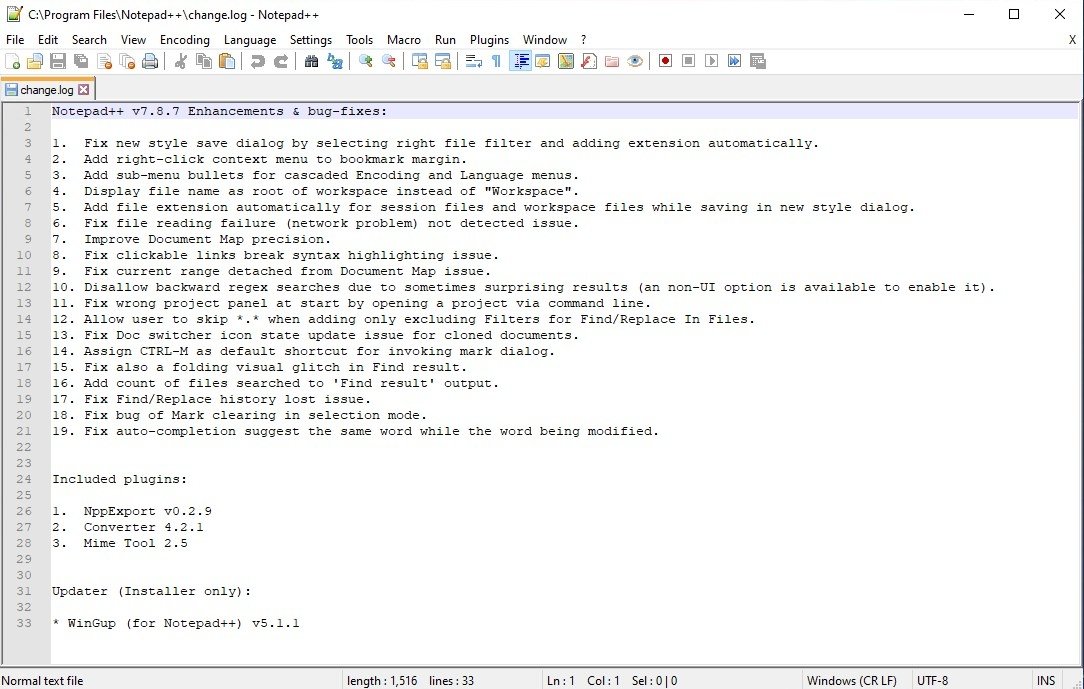 Notepad++ 8.5.4 instal the last version for ipod