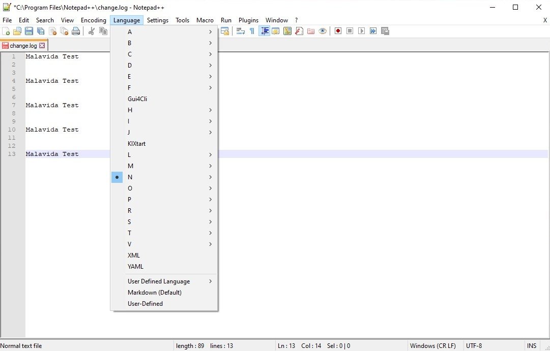 Notepad++ 8.5.4 instal the new