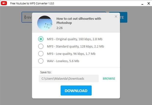 download youtube to mp3er for windows 10