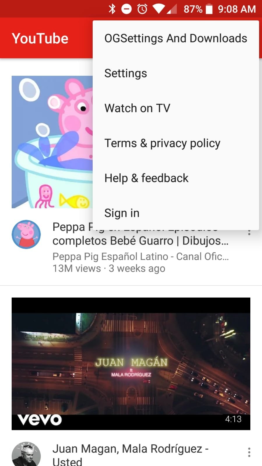 OGYouTube Android 