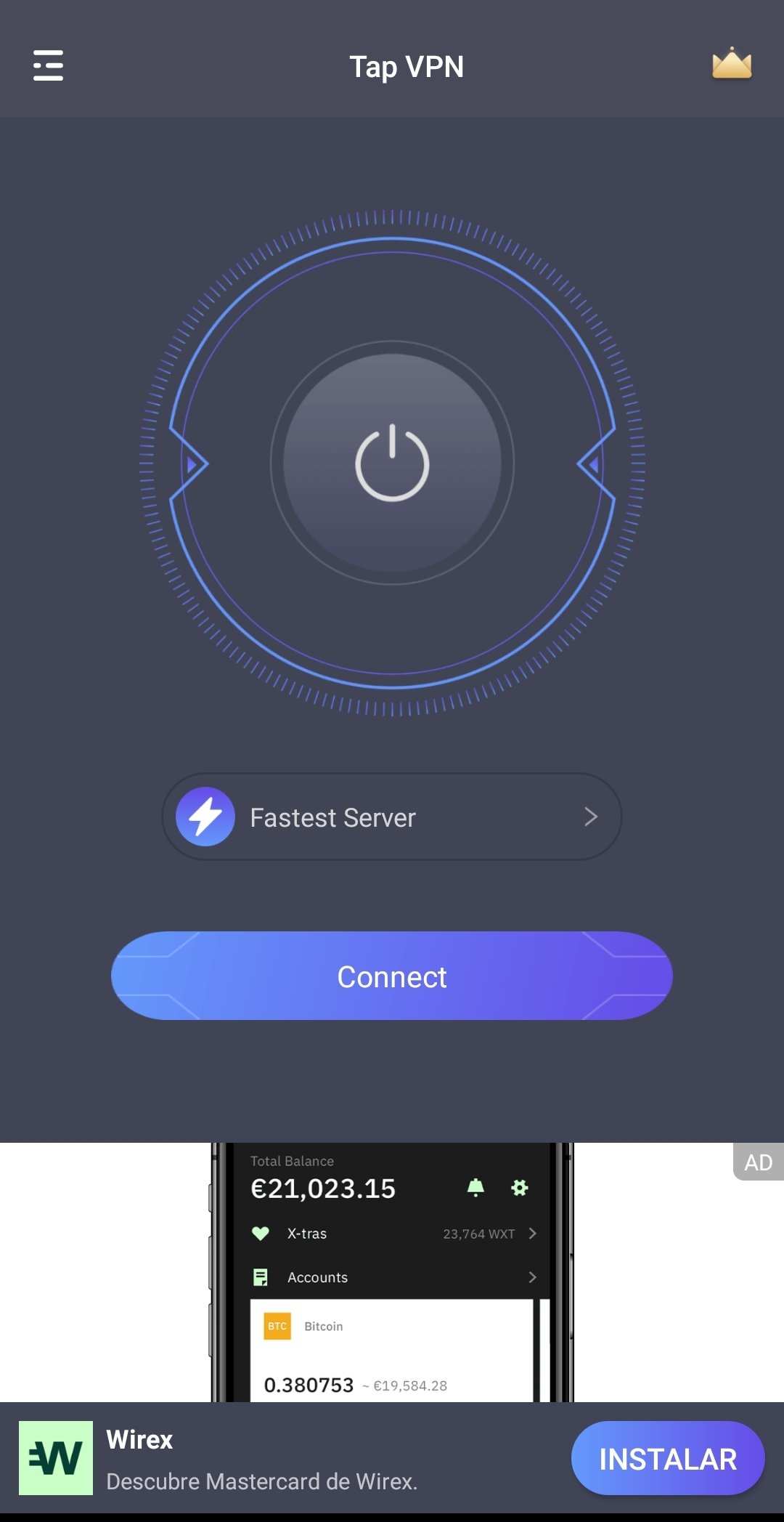 One Tap VPN 1.5.1 - Скачать для Android APK бесплатно