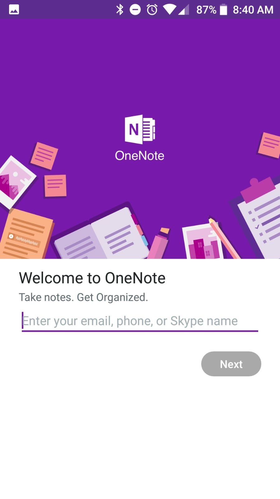 onenote palm rejection android