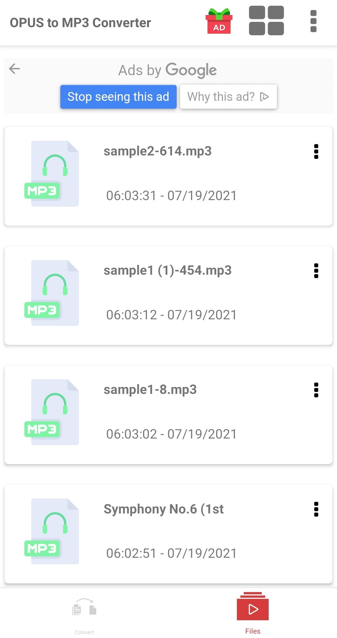 OPUS to MP3 Converter 10 - Скачать для Android APK бесплатно