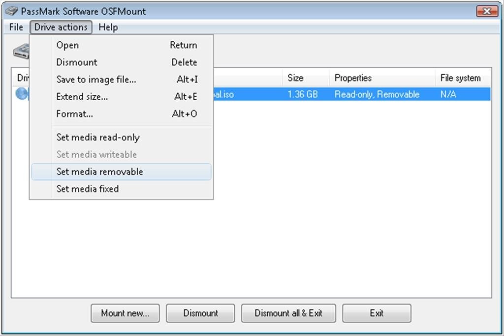 PassMark OSFMount 3.1.1002 download