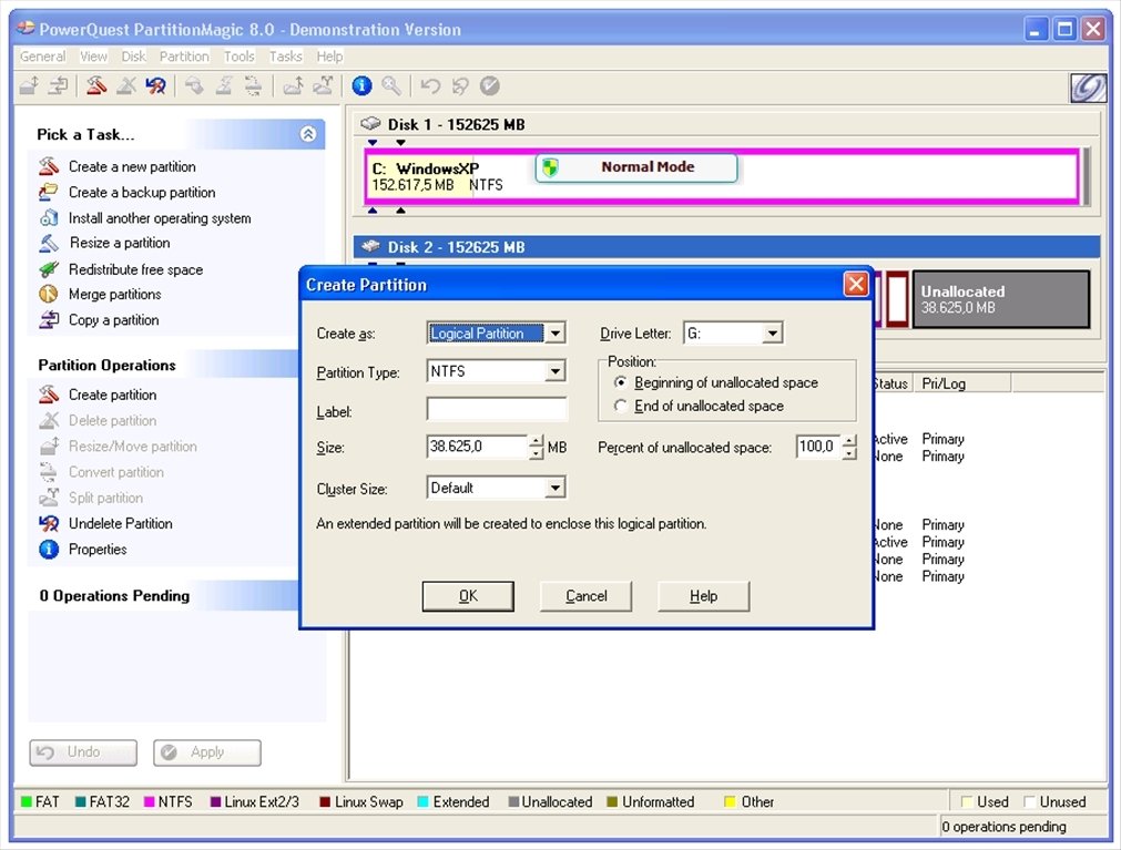 40gb partition on mac for windows