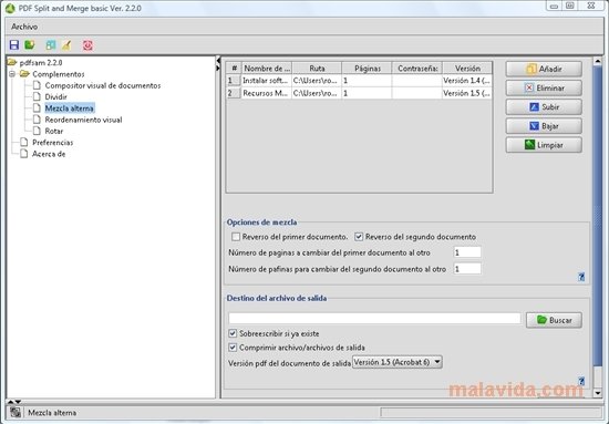 pdf split and merge basic