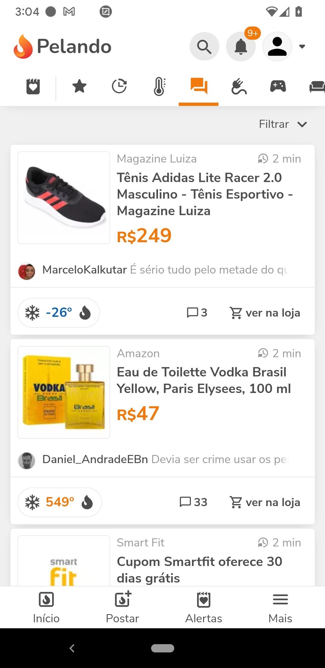 Pelando Ofertas, Loja Online