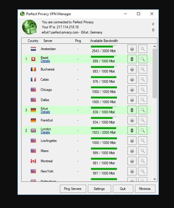 Perfect Privacy VPN 1.10 - Download for PC Free