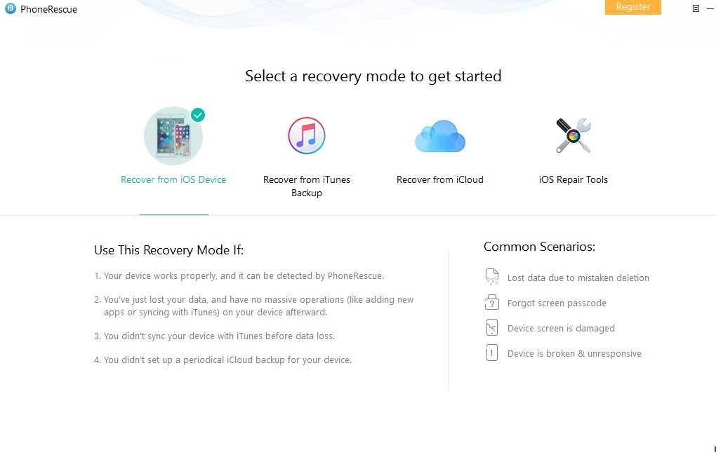 PhoneRescue for iOS instal the new for mac
