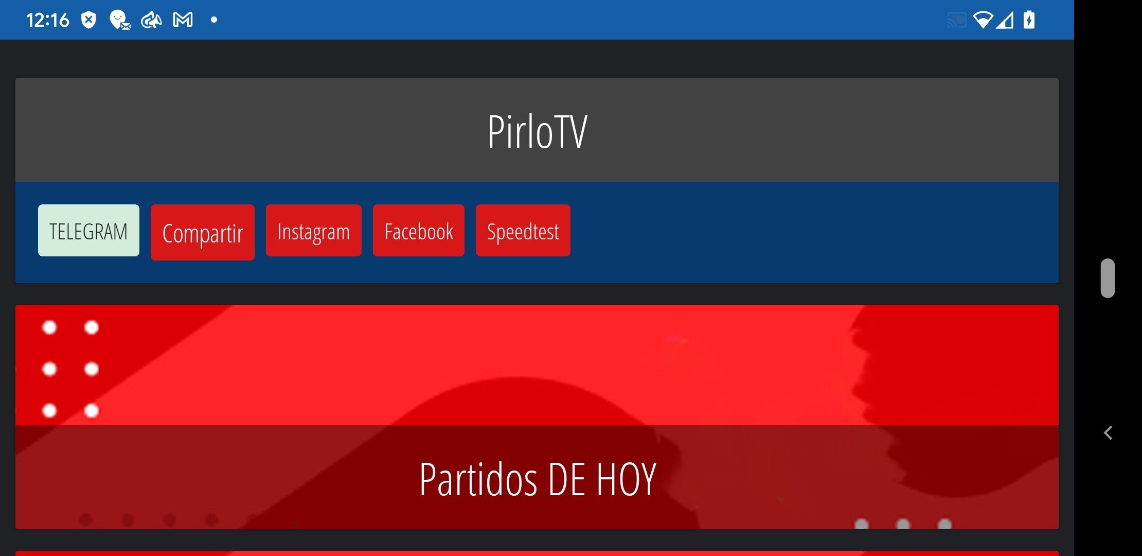 PirloTV 0.1.1.7 Descargar Android Gratis
