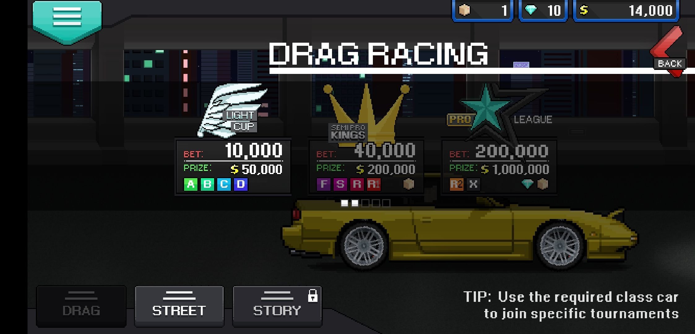 pixel car racer hack . apk