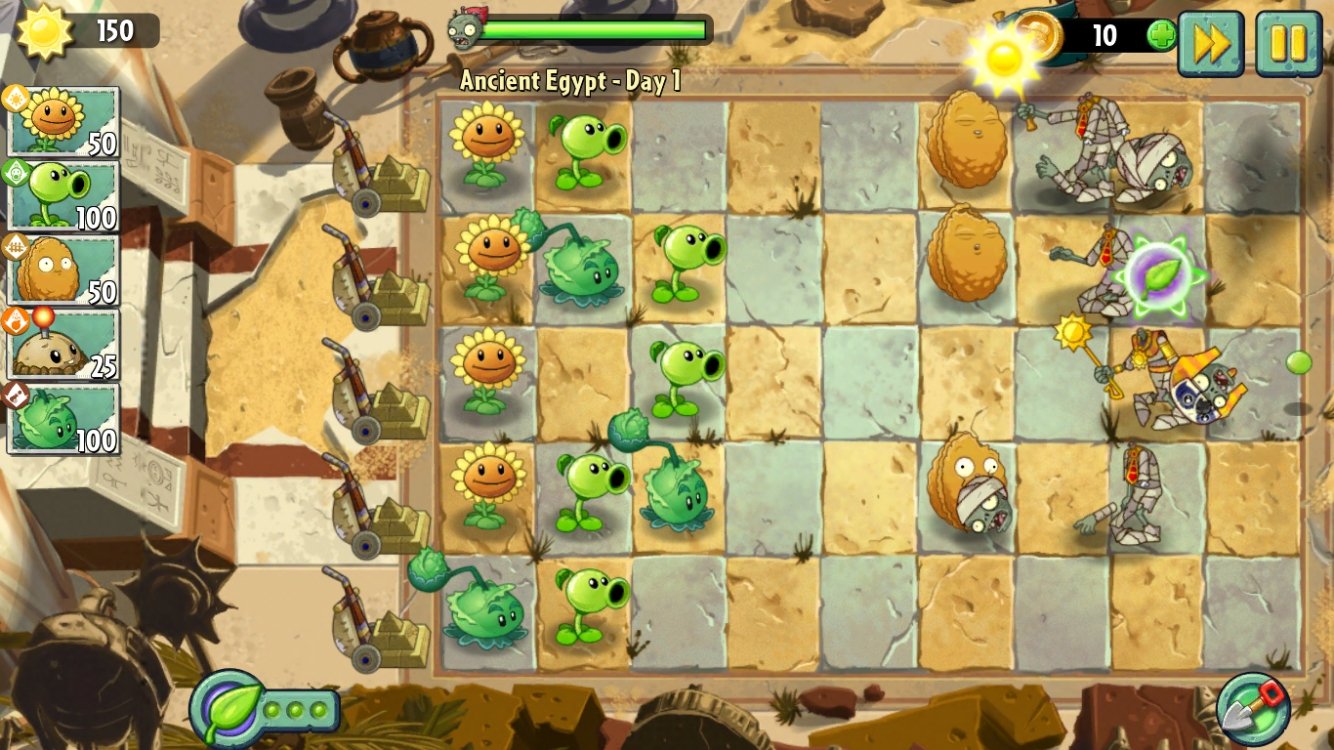 Plants vs. Zombies 2 скачать 10.9.1 на iOS