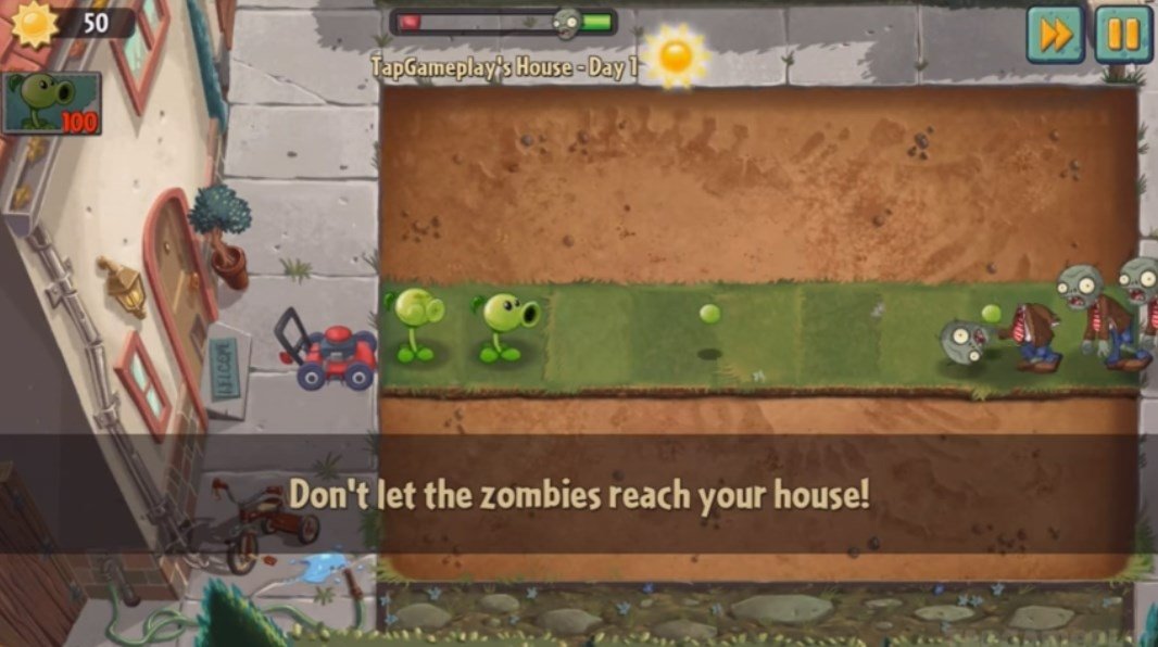 What is the goal of Plants vs Zombies 2?