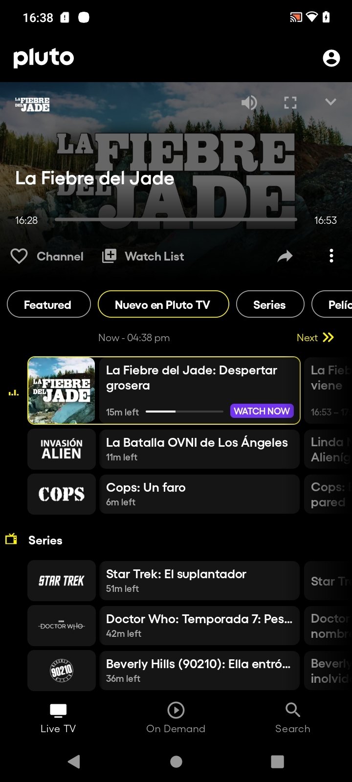 Cómo ver fútbol gratis en Pluto TV en el móvil