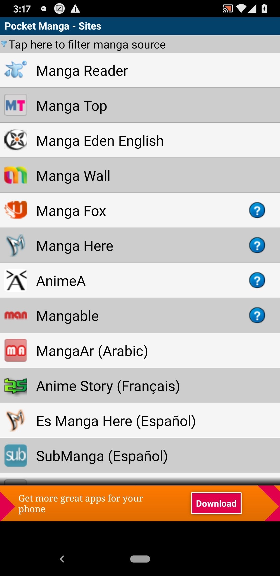 Descarga de APK de Mangás Mobile para Android