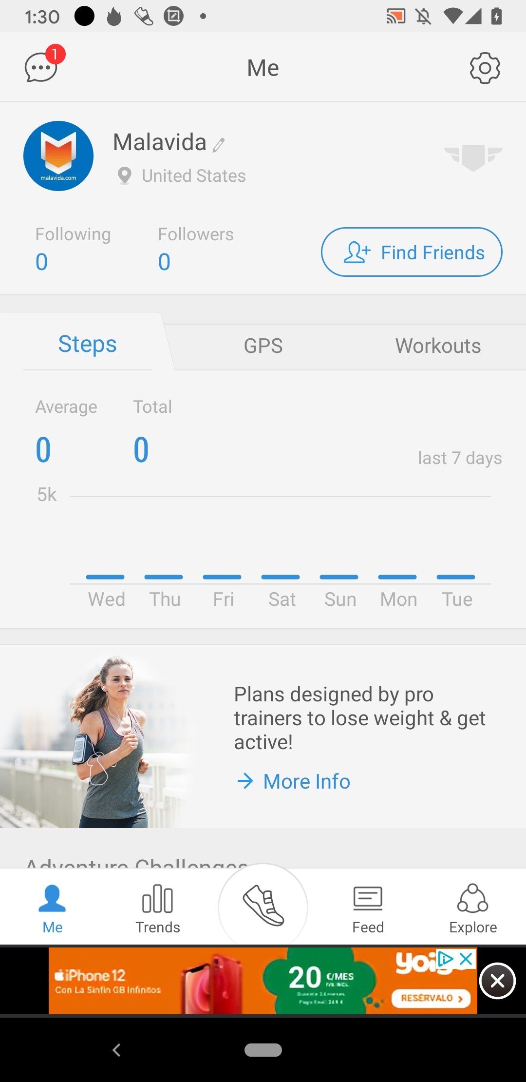 Pedometer & Weight Loss Coach Android