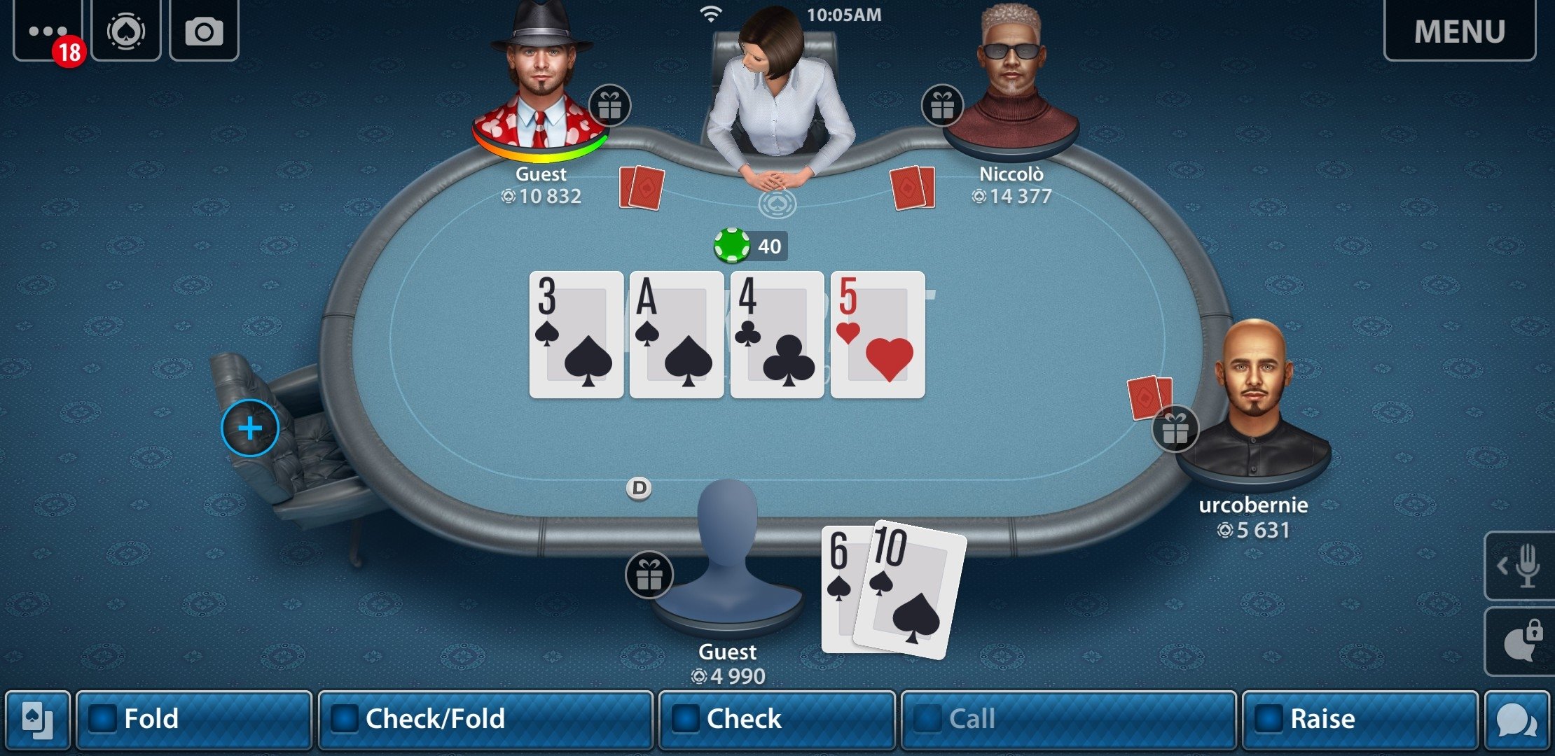 pokerist blackjack