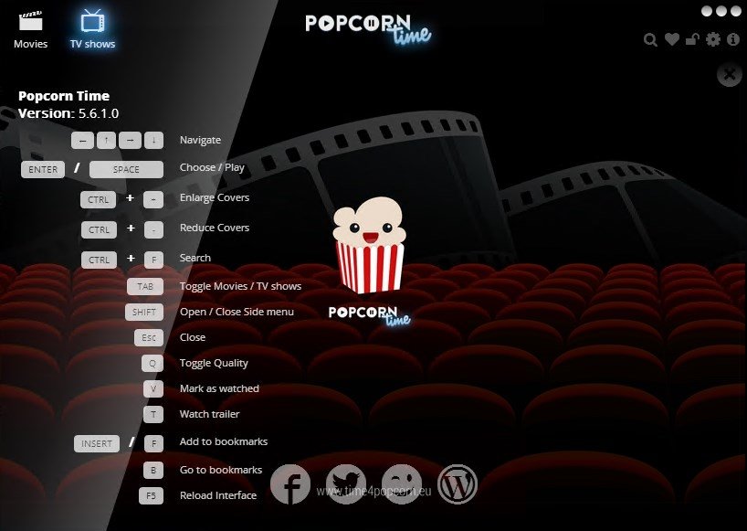 popcorn time official page