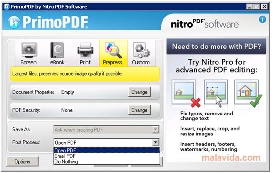 nitro primo pdf