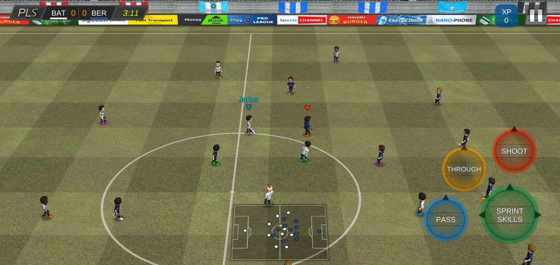 PRO LEAGUE SOCCER MELHOR JOGO DE FUTEBOL PARÁ ANDROID? COM TIMES  BRASILEIROS PLS GAMEPLAY 