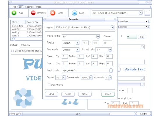 puma video converter