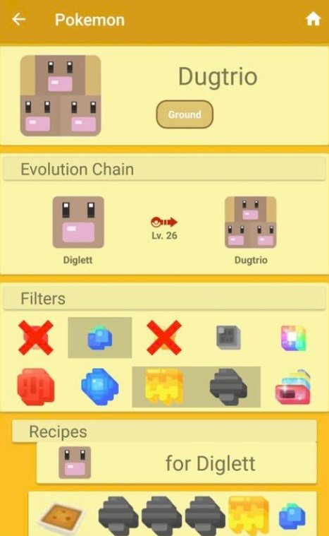 Pokemon Quest Recipes