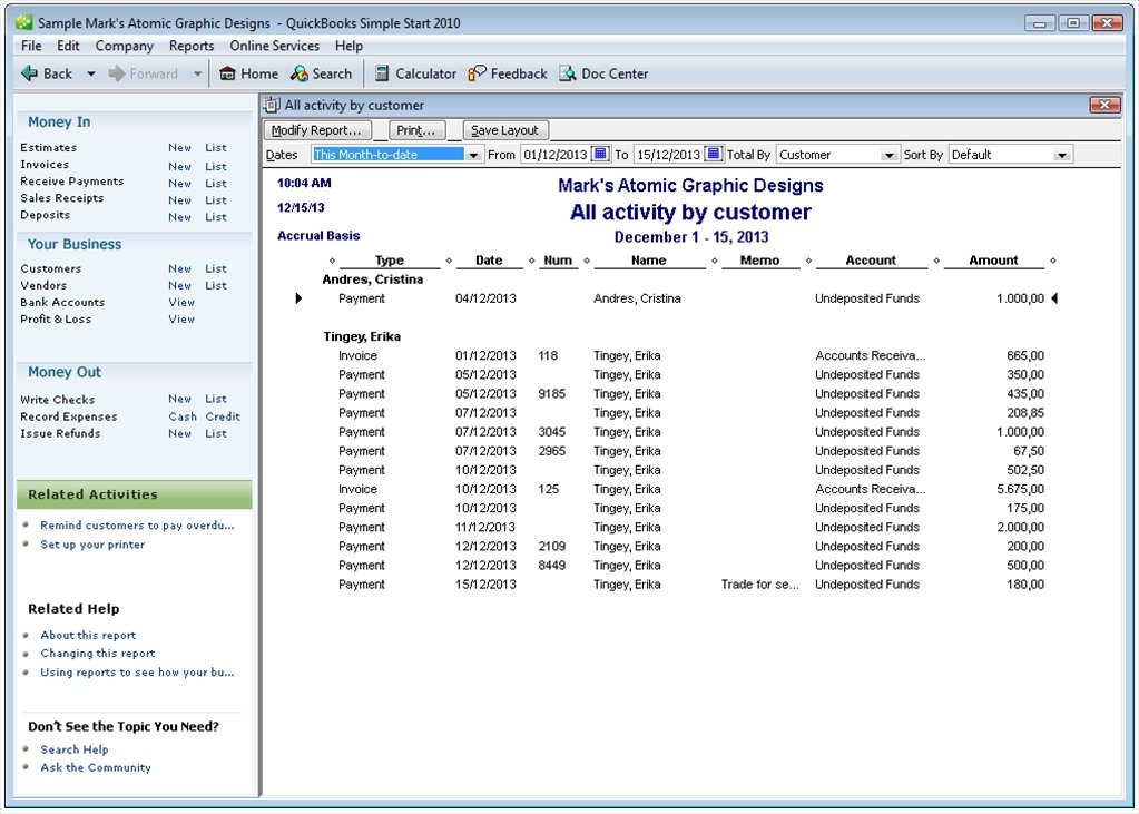 quickbook pro 2010