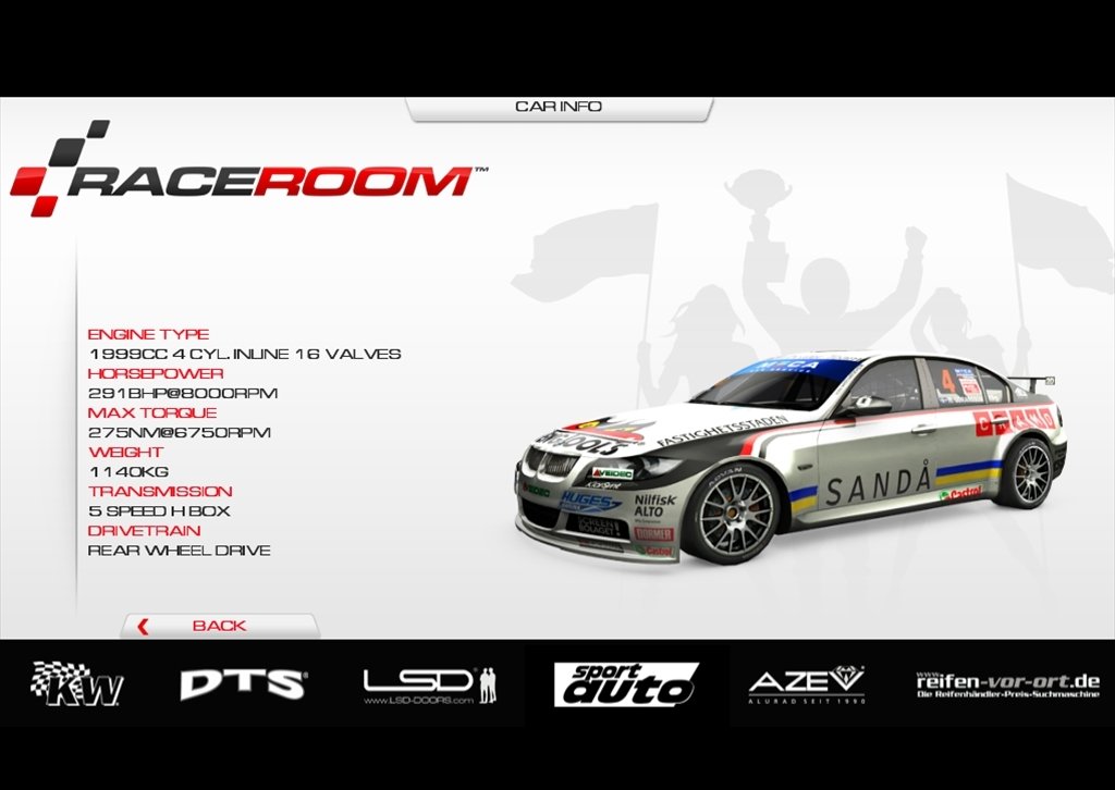 raceroom racing experience free cars