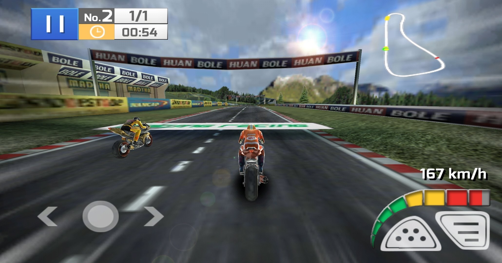 Corrida de moto real 3D