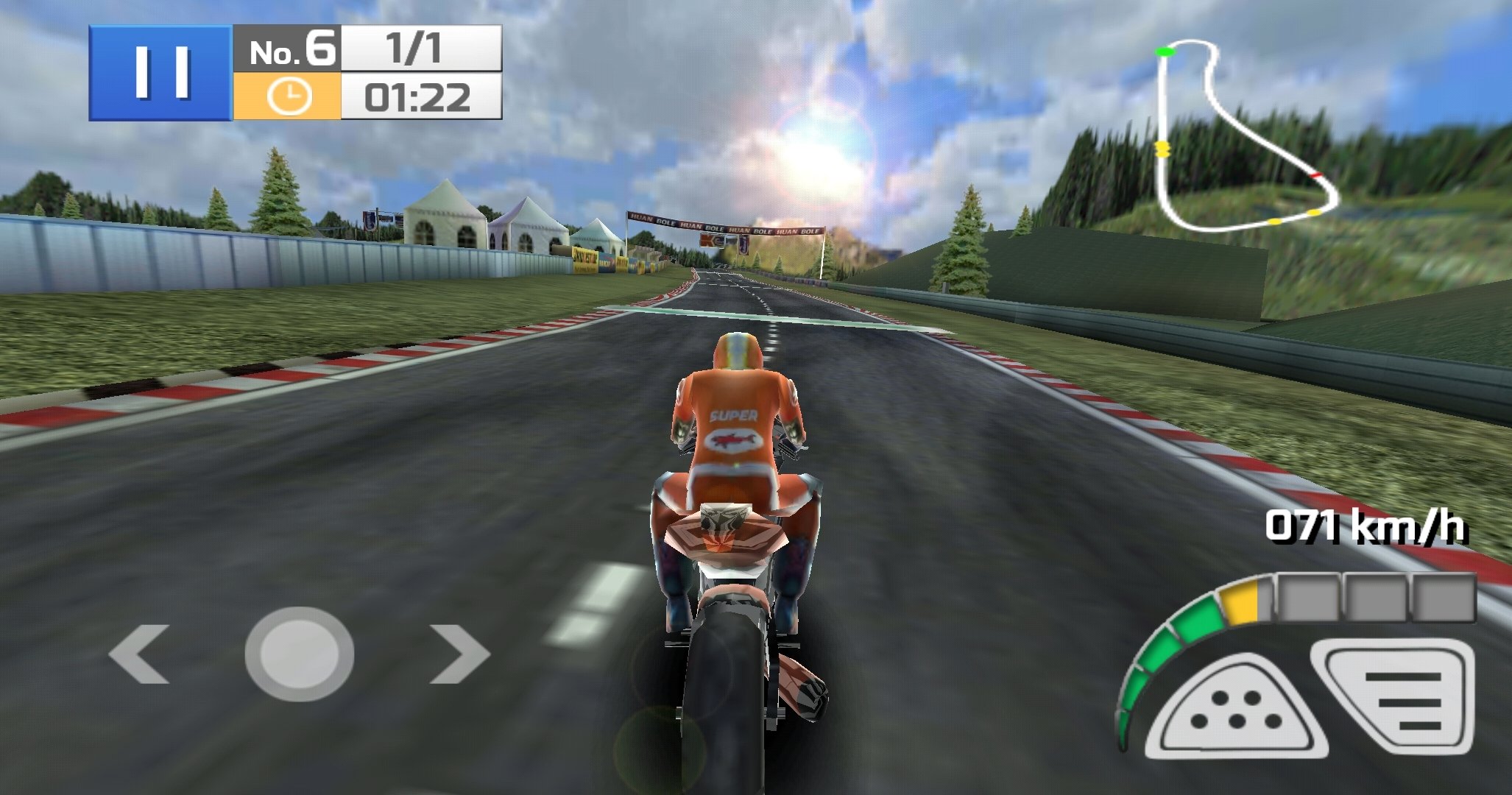 Corrida de moto real 3D 